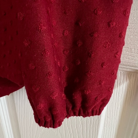 Daniel Rainn Women’s Blouse with Tassels- size medium- dark red/burgundy - Picture 7 of 8